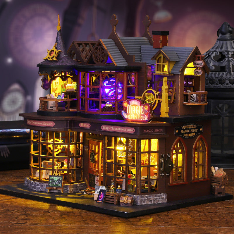 Magic Treasure House DIY Dollhouse KitBook Nook Kit Australia