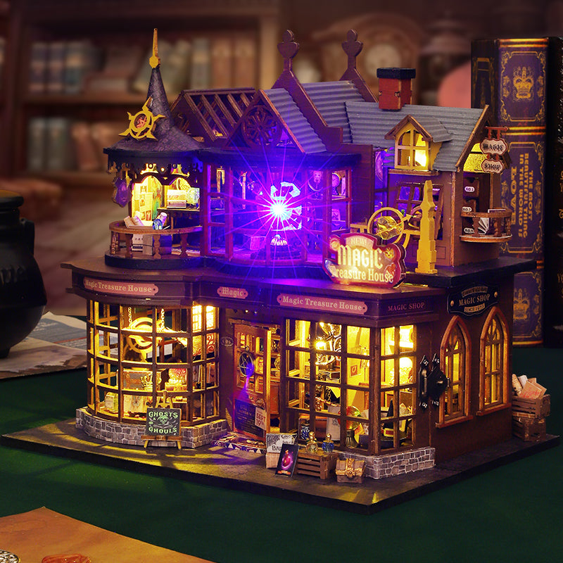 Magic Treasure House DIY Dollhouse KitBook Nook Kit Australia