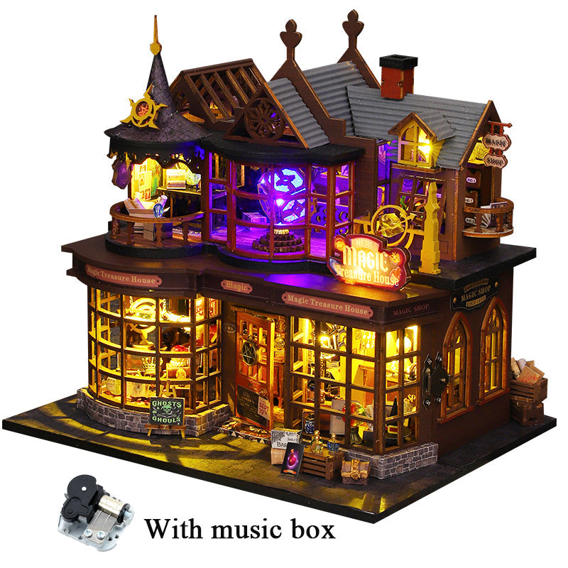 Magic Treasure House DIY Dollhouse Kit With Music