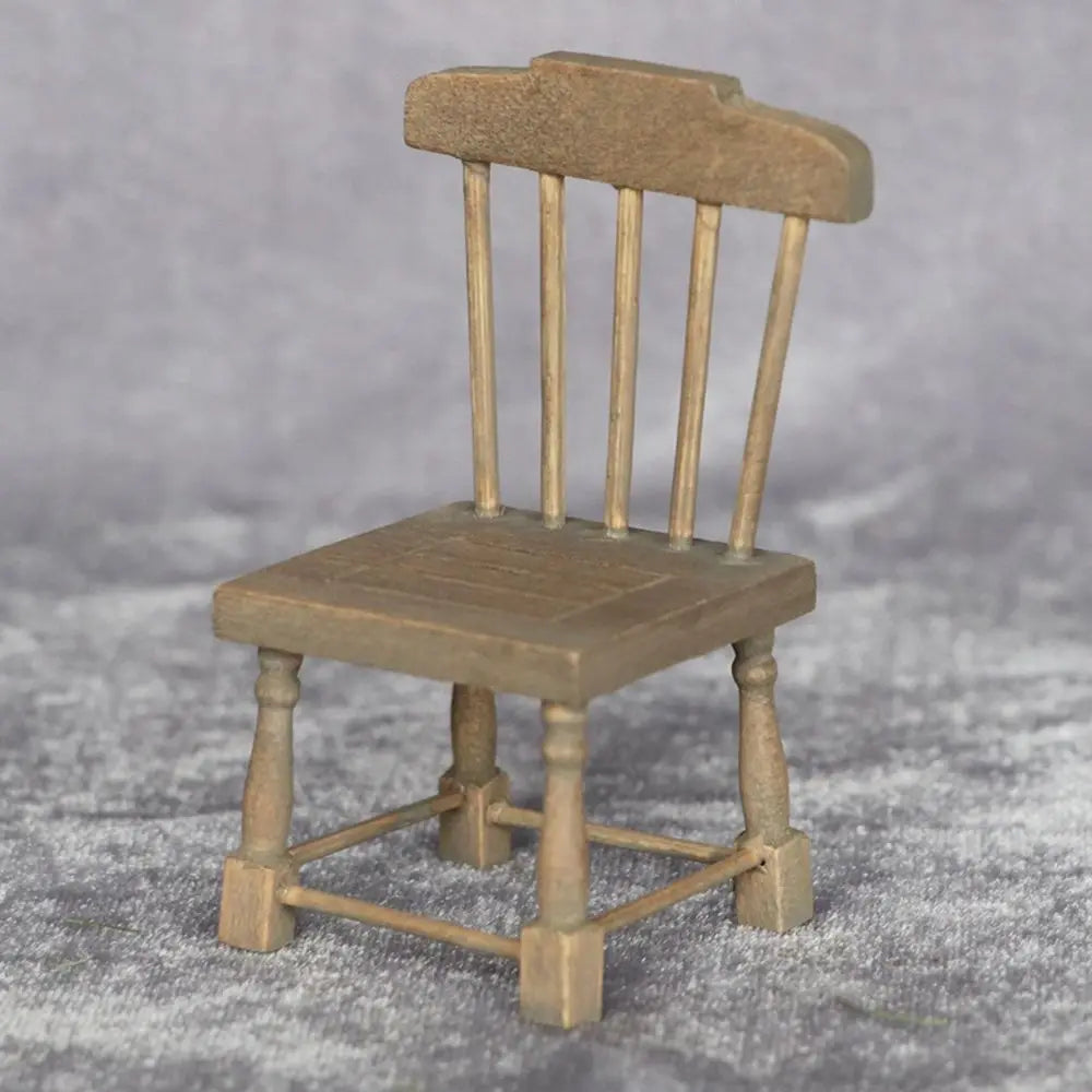 Mini Wooden Dining Set – 1:12 Scale Dollhouse Furniture 1