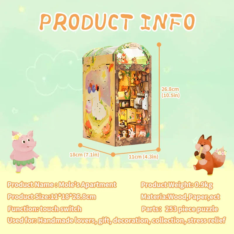 Moles Apartment DIY Book Nook KitBook Nook Kit Australia