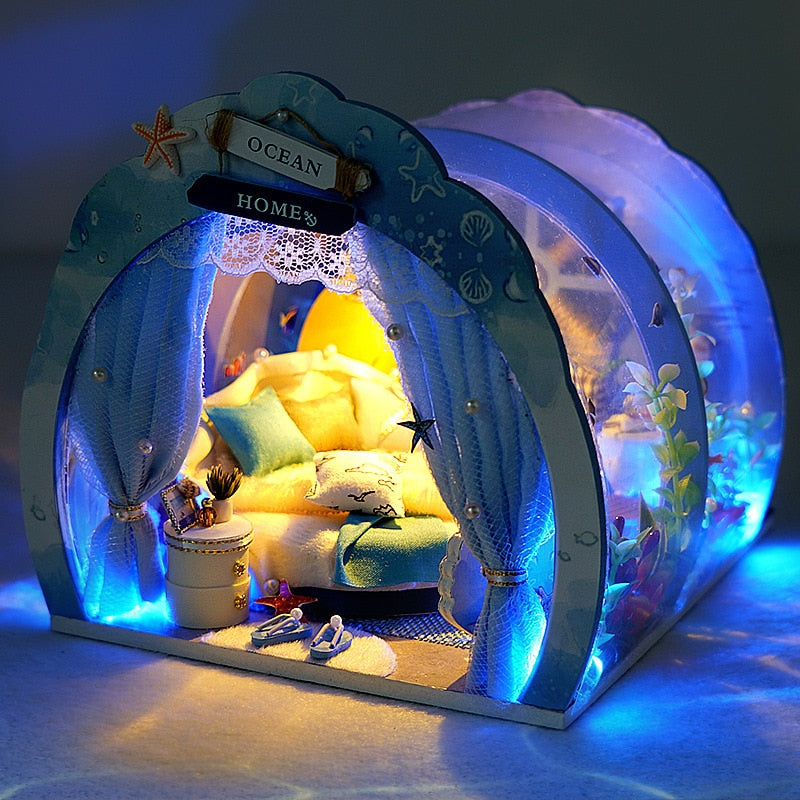 Ocean Room DIY Dollhouse Room KitBook Nook Kit Australia