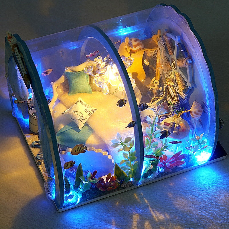 Ocean Room DIY Dollhouse Room KitBook Nook Kit Australia