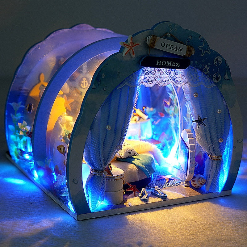 Ocean Room DIY Dollhouse Room KitBook Nook Kit Australia