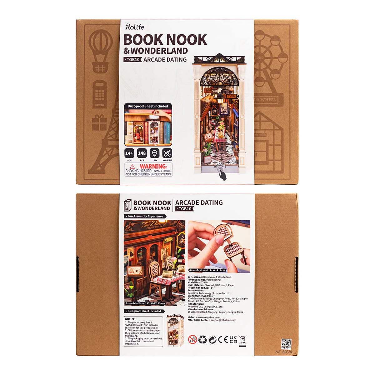 Robotime Rolife Arcade Dating DIY Book Nook KitBook Nook Kit Australia