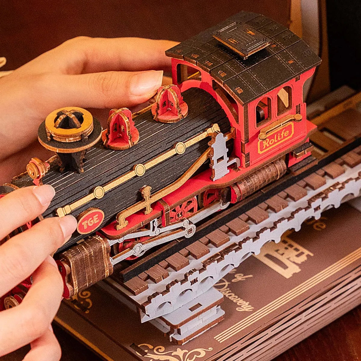 Robotime Rolife Century Train DIY Book Nook KitBook Nook Kit Australia