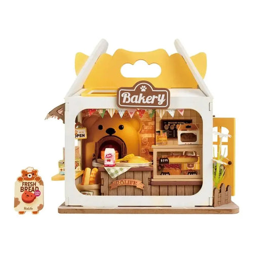 Robotime Rolife Food Box Shop DIY Dollhouse KitBook Nook Kit Australia
