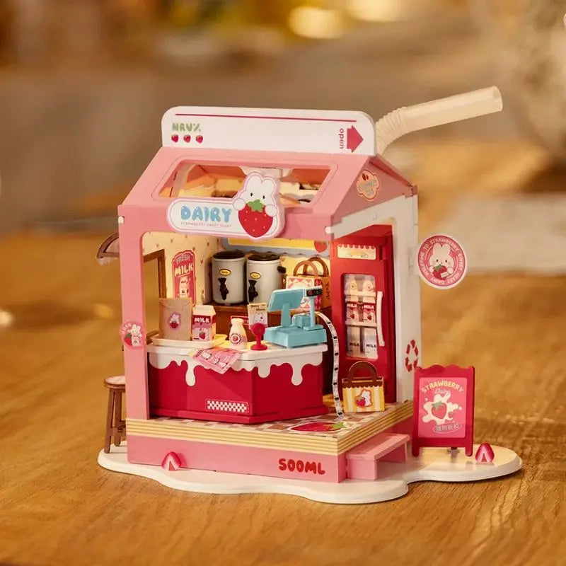 Robotime Rolife Food Box Shop DIY Dollhouse KitBook Nook Kit Australia