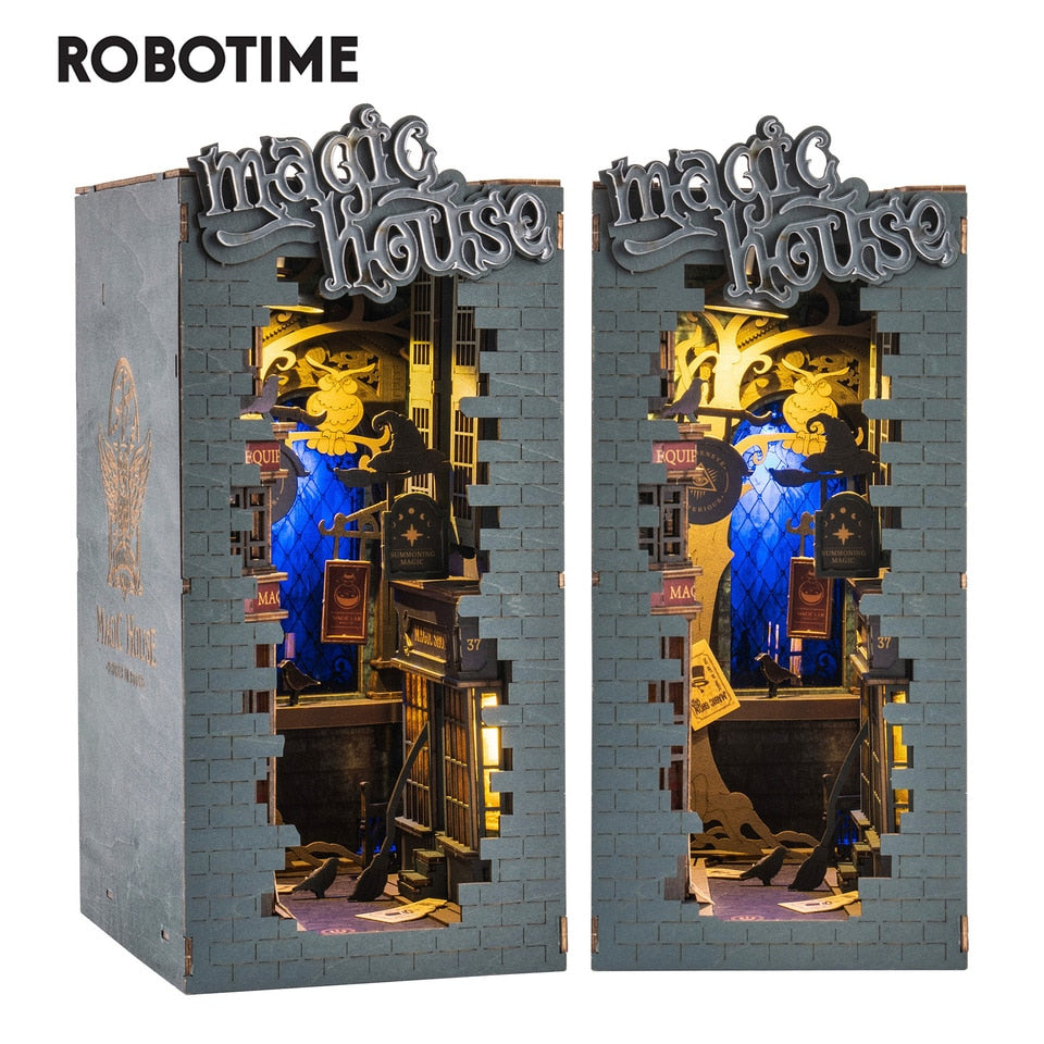 Robotime Rolife Magic House DIY Book Nook KitBook Nook Kit Australia