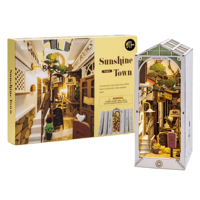 Robotime Rolife Sunshine Town Book Nook KitBook Nook Kit Australia