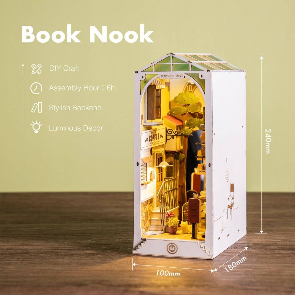 Robotime Rolife Sunshine Town Book Nook KitBook Nook Kit Australia