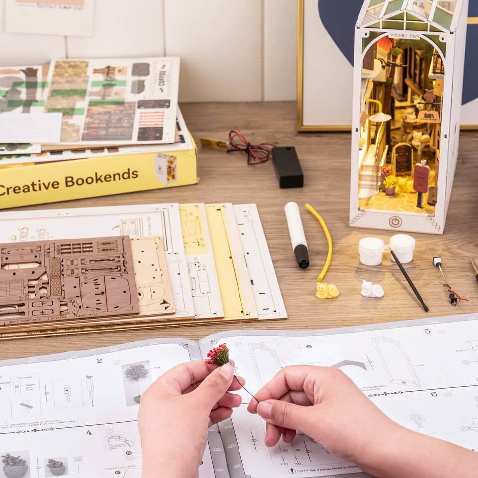 Robotime Rolife Sunshine Town Book Nook KitBook Nook Kit Australia