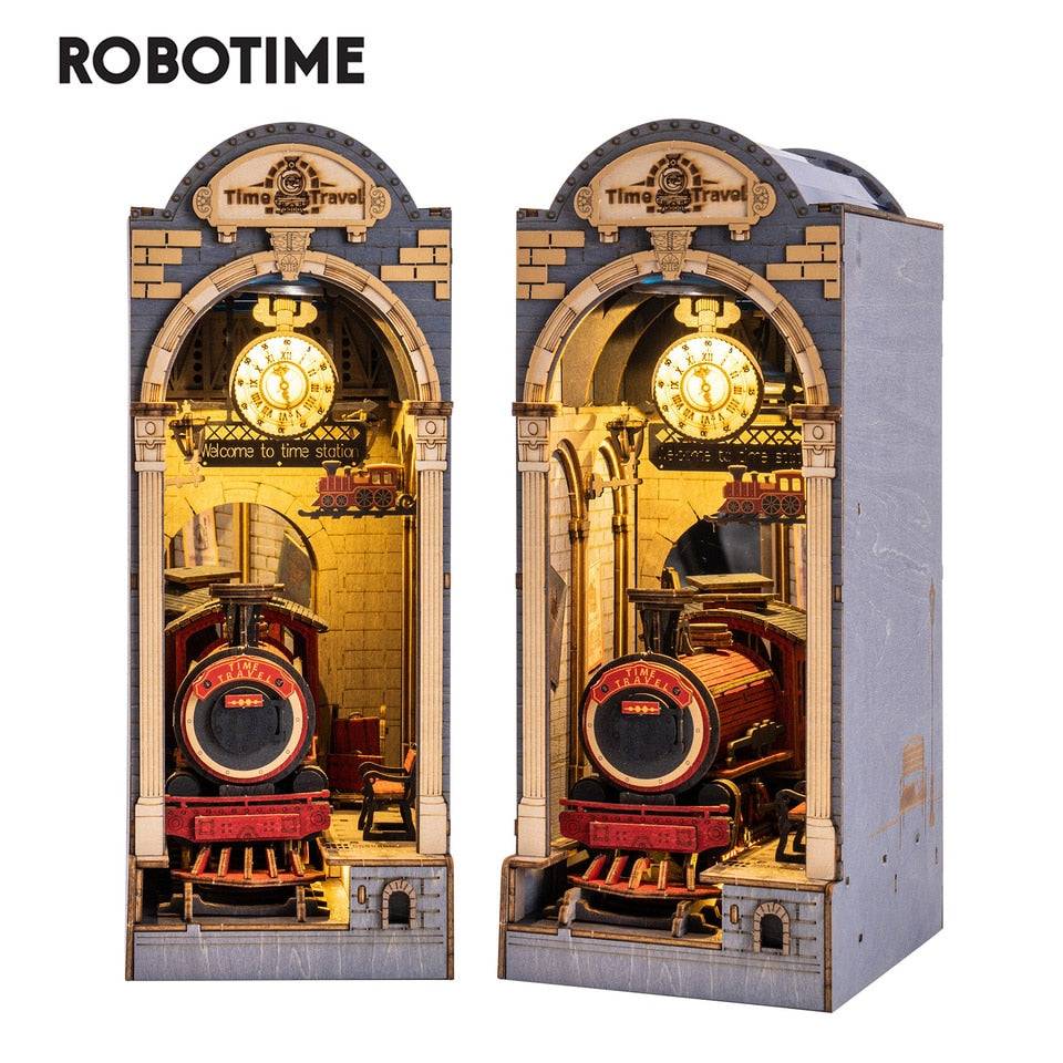 Robotime Rolife Time Travel DIY Book Nook KitBook Nook Kit Australia