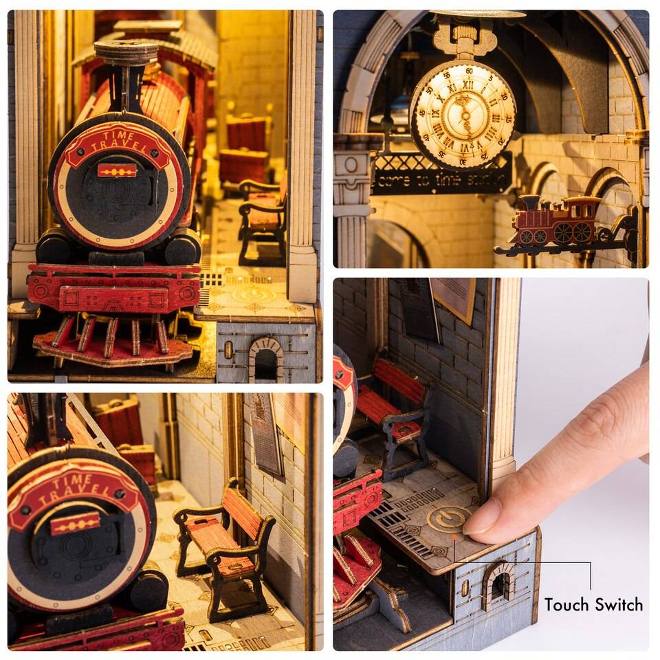 Robotime Rolife Time Travel DIY Book Nook KitBook Nook Kit Australia