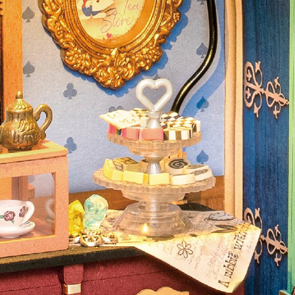 Rolife Alice's Tea Store DIY Dollhouse KitBook Nook Kit Australia