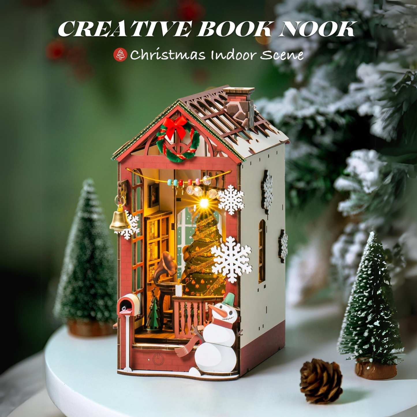 Rolife Christmas Indoor Scene DIY Book Nook KitBook Nook Kit Australia