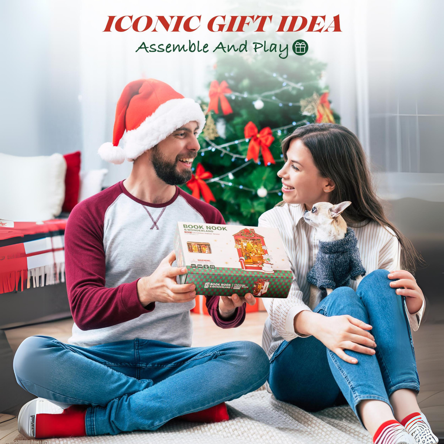 Rolife Christmas Indoor Scene DIY Book Nook KitBook Nook Kit Australia