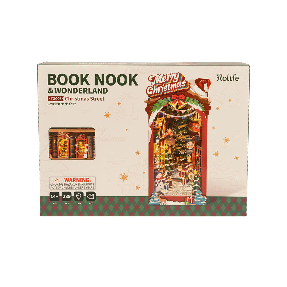 Rolife Christmas Street DIY Book Nook KitBook Nook Kit Australia