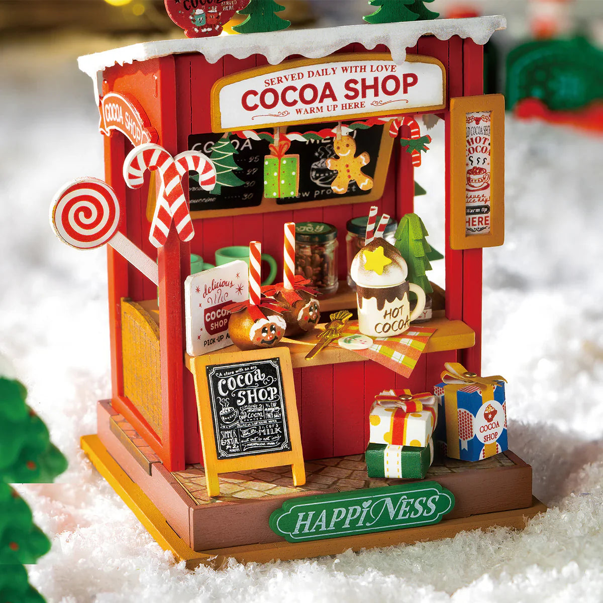 Rolife Cocoa Shop DIY Miniature Dollhouse KitBook Nook Kit Australia