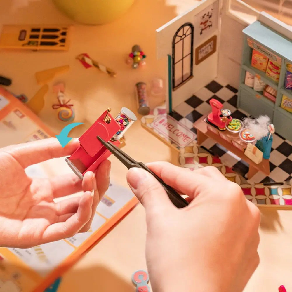 Rolife Rainbow Candy House DIY Dollhouse KitBook Nook Kit Australia