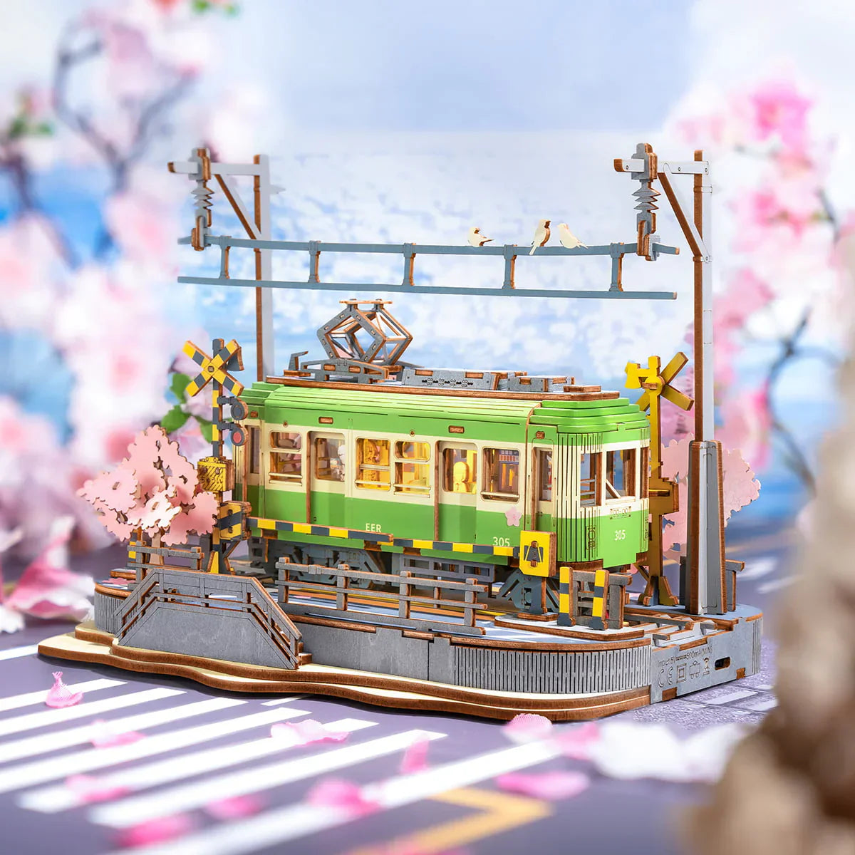 Rolife Sakura Journey 3D Wooden PuzzleBook Nook Kit Australia