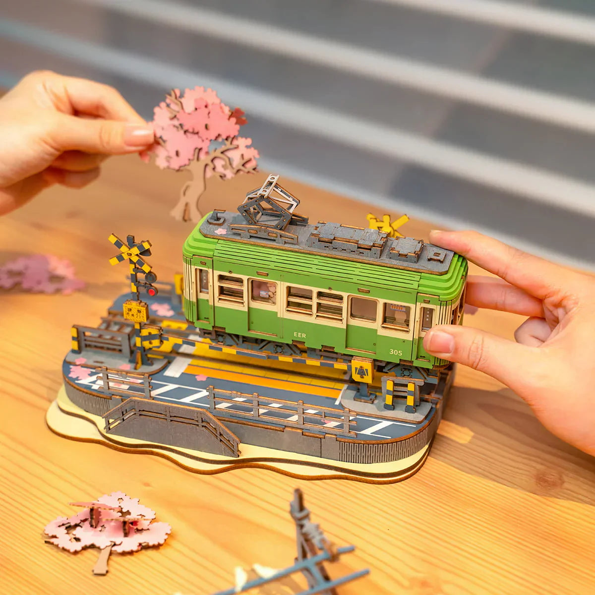 Rolife Sakura Journey 3D Wooden PuzzleBook Nook Kit Australia