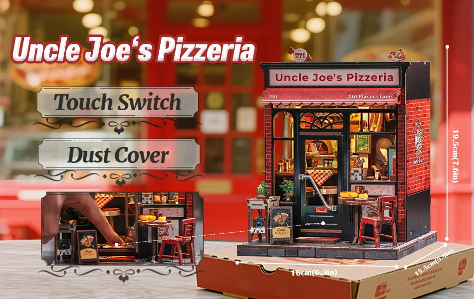 Uncle Joe’s Pizzeria DIY Book Nook Kit