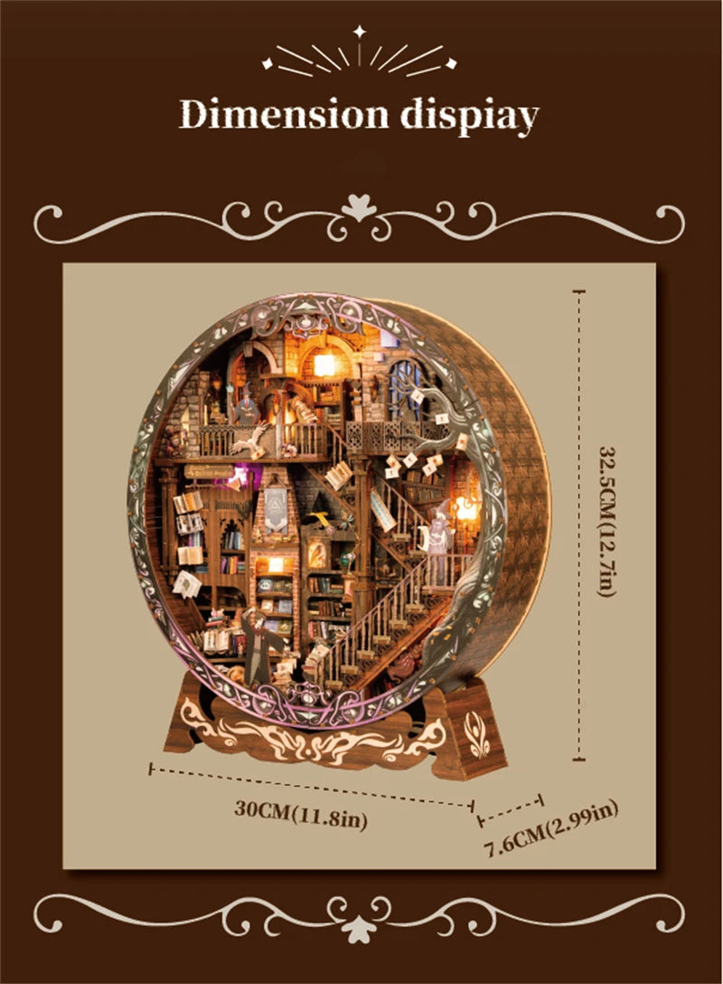 YQ-04-S DIY Miniature House Kit Book Nook Kit Australia