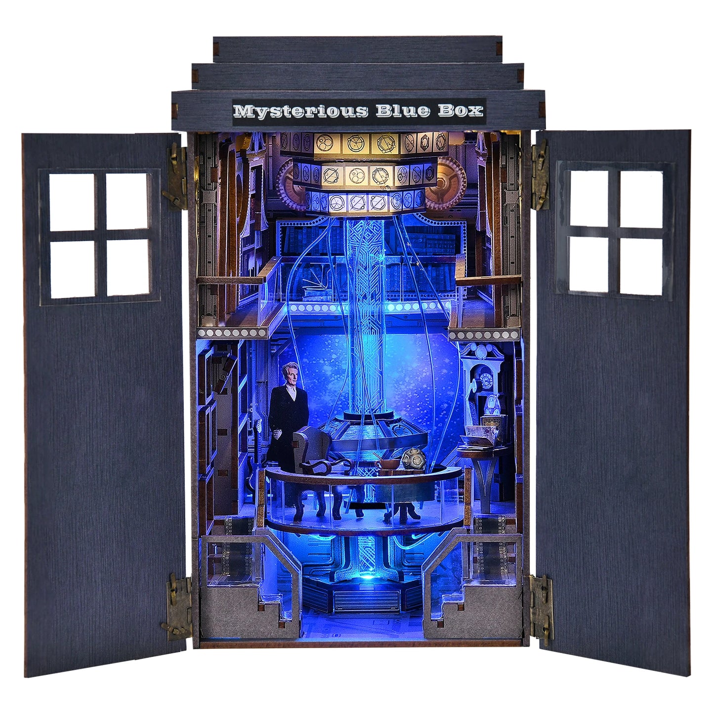 Doctor Who DIY Book Nook Kit - Mysterious Blue Box Book Nook Kit Australia