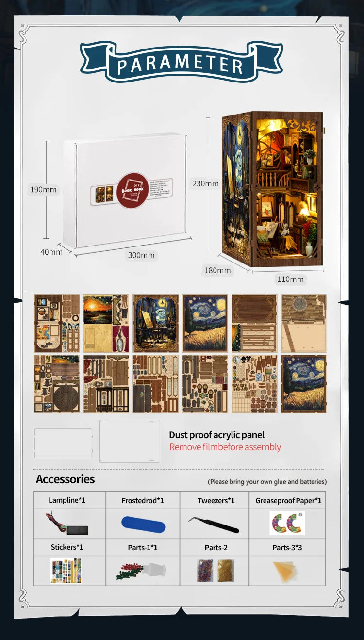 BV02-015 DIY Book Nook Kit Book Nook Kit Australia