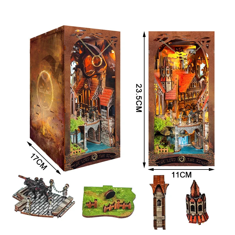 Lord of the Rings Book Nook – Epic Middle-earth Diorama Kit