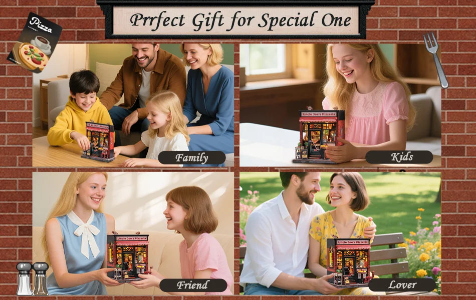 Uncle Joe’s Pizzeria DIY Book Nook Kit