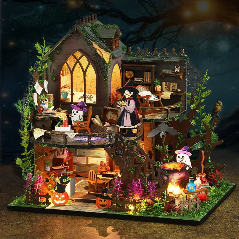 Spooky Cottage DIY Dollhouse KitBook Nook Kit Australia