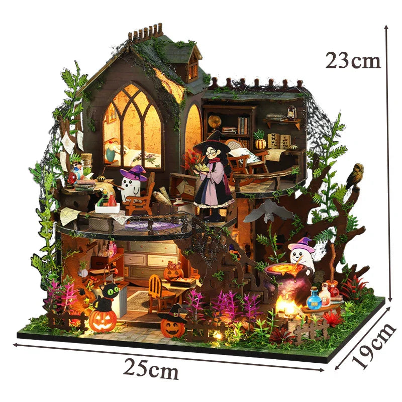 Spooky Cottage DIY Dollhouse KitBook Nook Kit Australia