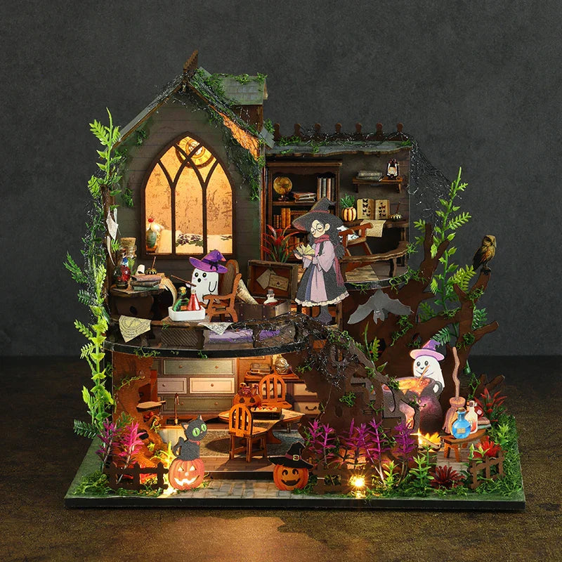 Spooky Cottage DIY Dollhouse KitBook Nook Kit Australia
