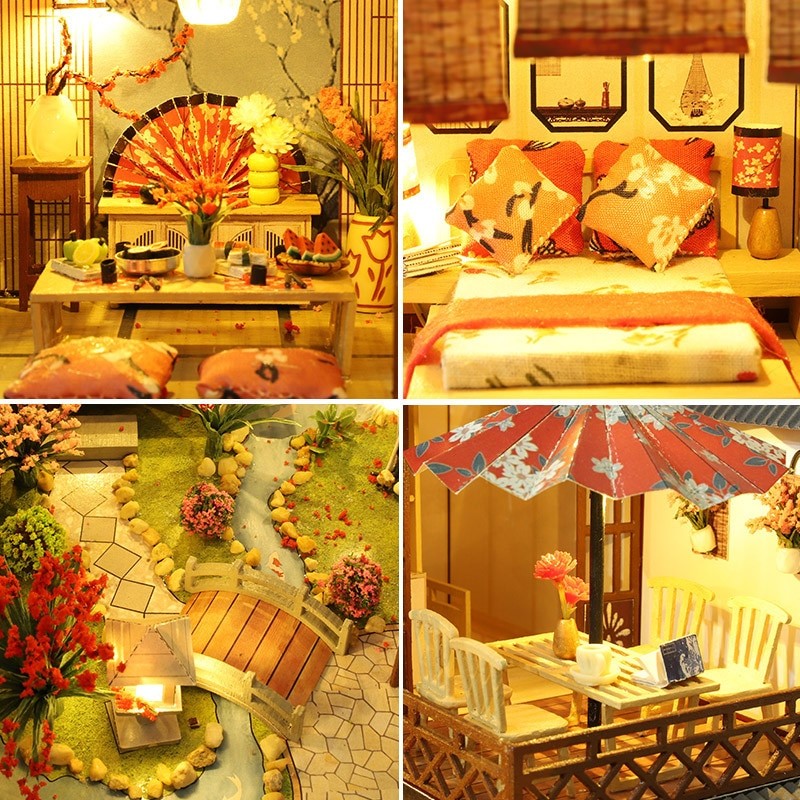 Spring Hours Japanese DIY Dollhouse KitBook Nook Kit Australia
