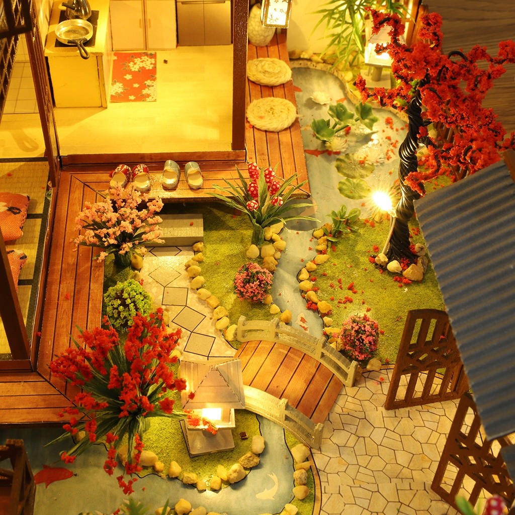 Spring Hours Japanese DIY Dollhouse KitBook Nook Kit Australia