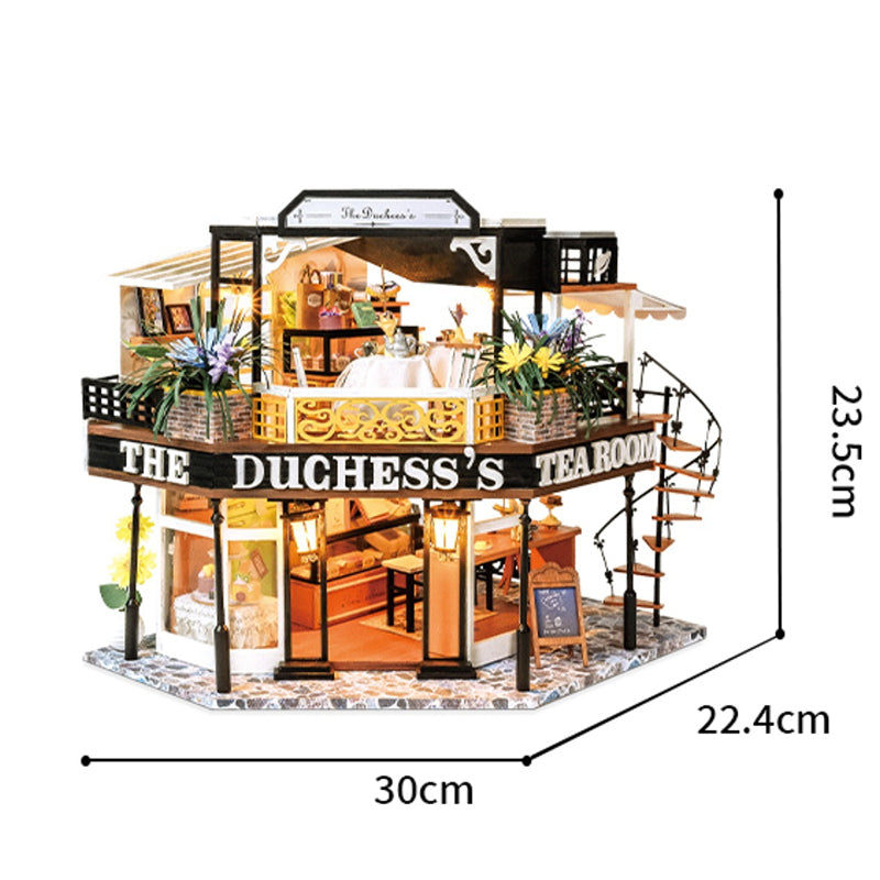 The Duchess's Tea Room DIY Dollhouse KitBook Nook Kit Australia