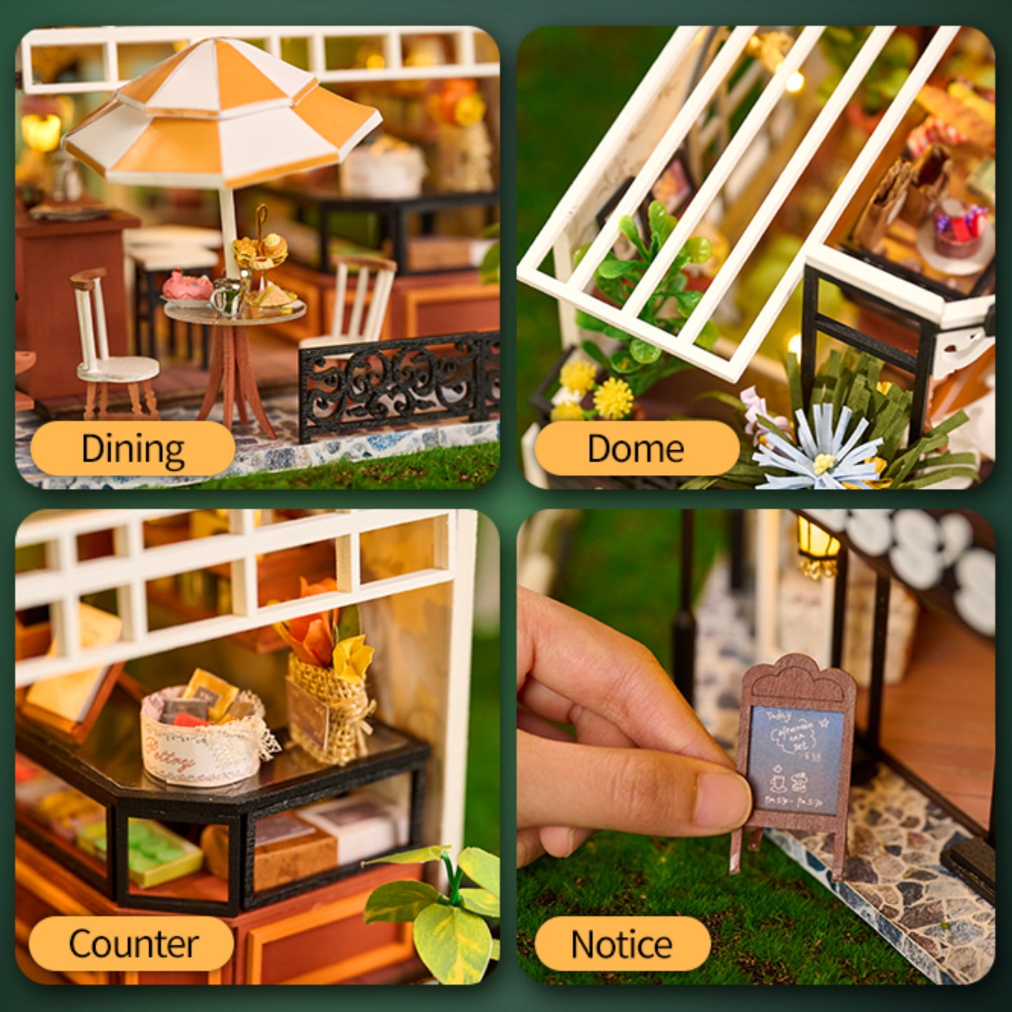 The Duchess's Tea Room DIY Dollhouse KitBook Nook Kit Australia