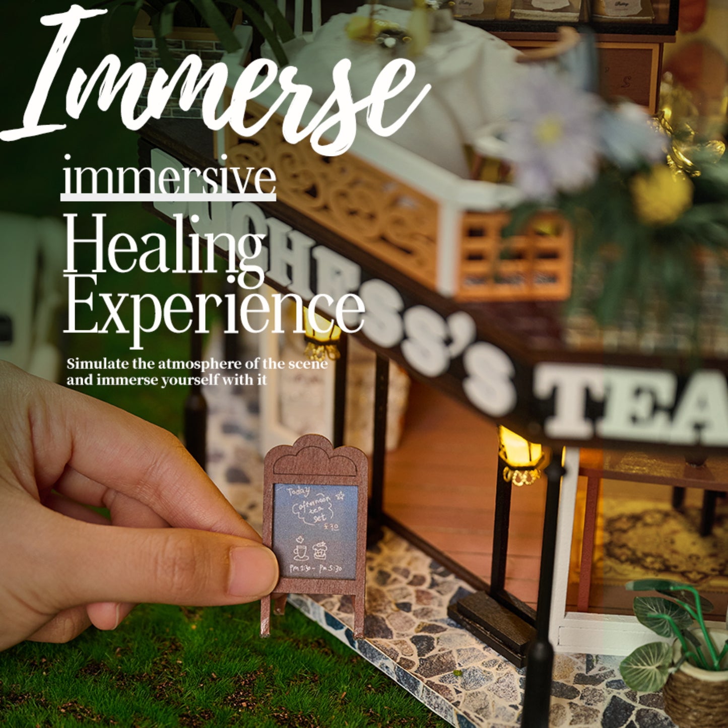 The Duchess's Tea Room DIY Dollhouse KitBook Nook Kit Australia