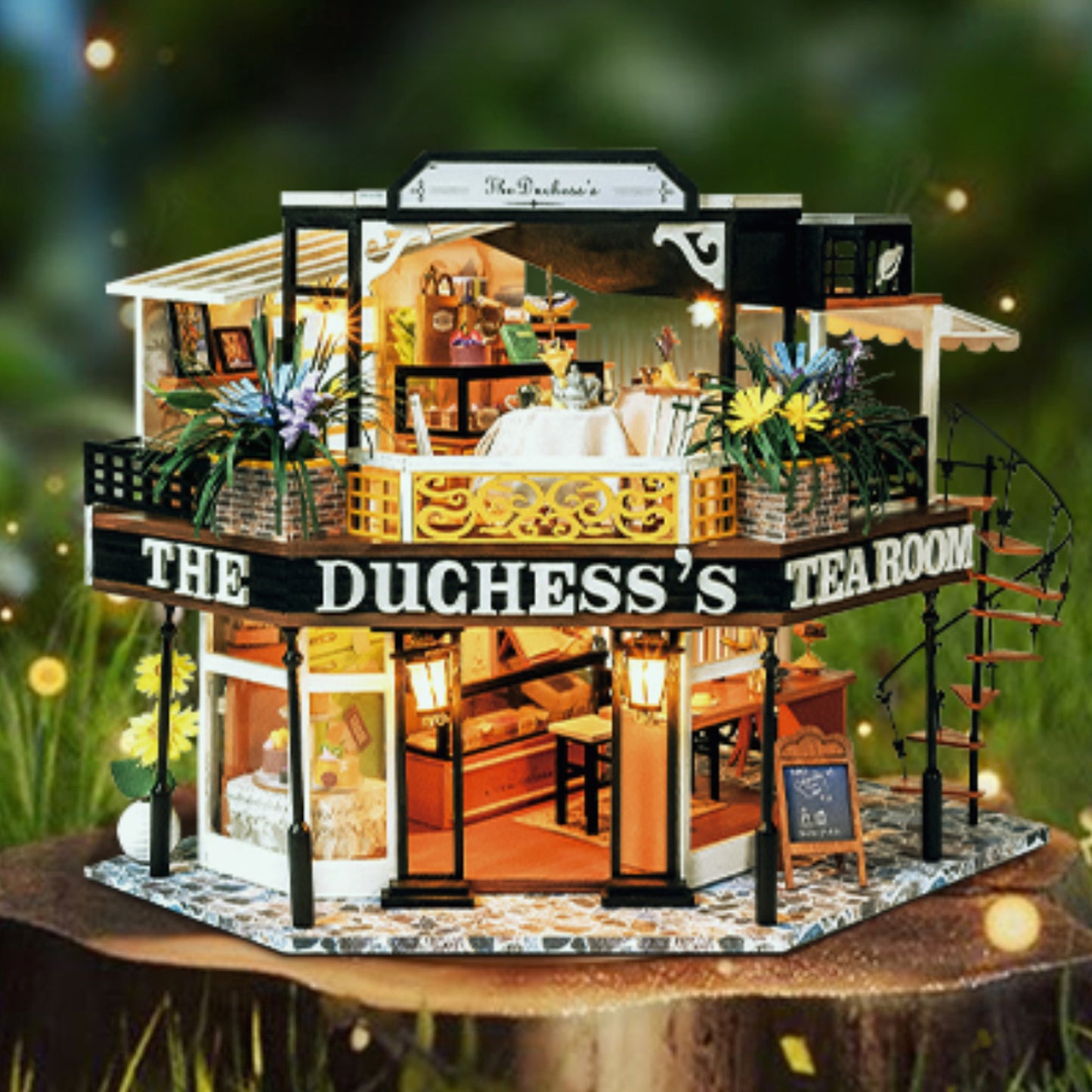 The Duchess's Tea Room DIY Dollhouse KitBook Nook Kit Australia