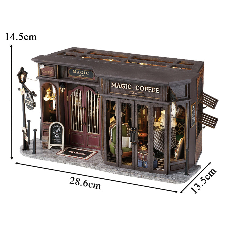 Vintage Coffee Shop DIY Dollhouse KitBook Nook Kit Australia