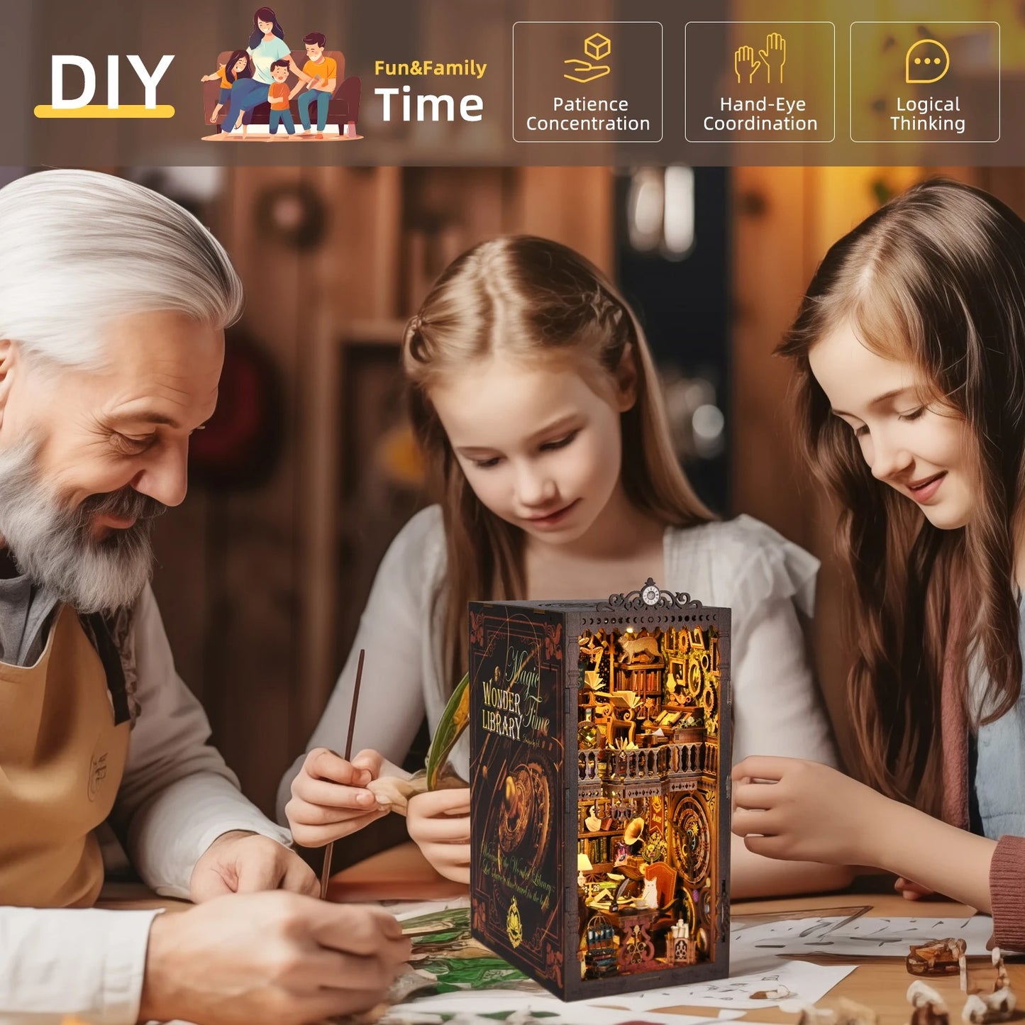 Wonder Library DIY Book Nook Kit - Book Nook Kit Australia