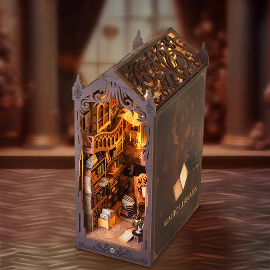 Magic library wizarding book nook kit, Harry Potter style