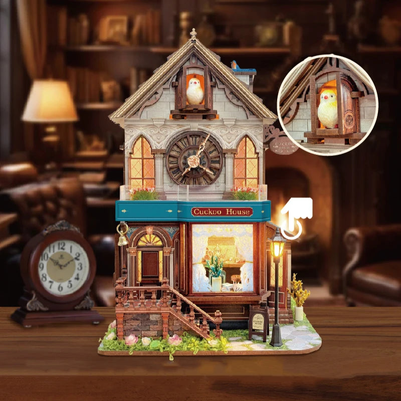 DIY Clock Kit | DIY Miniature House Kits | Book Nook Kit