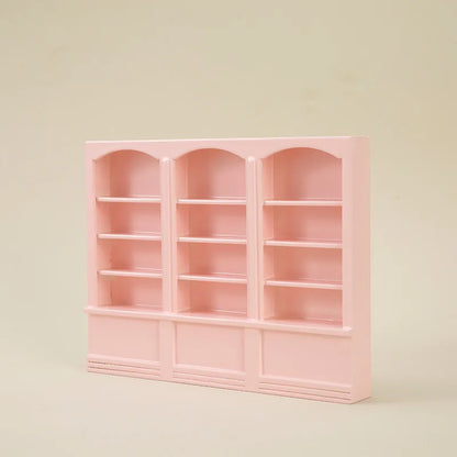 1:12 Scale Triple Bookshelf Pink