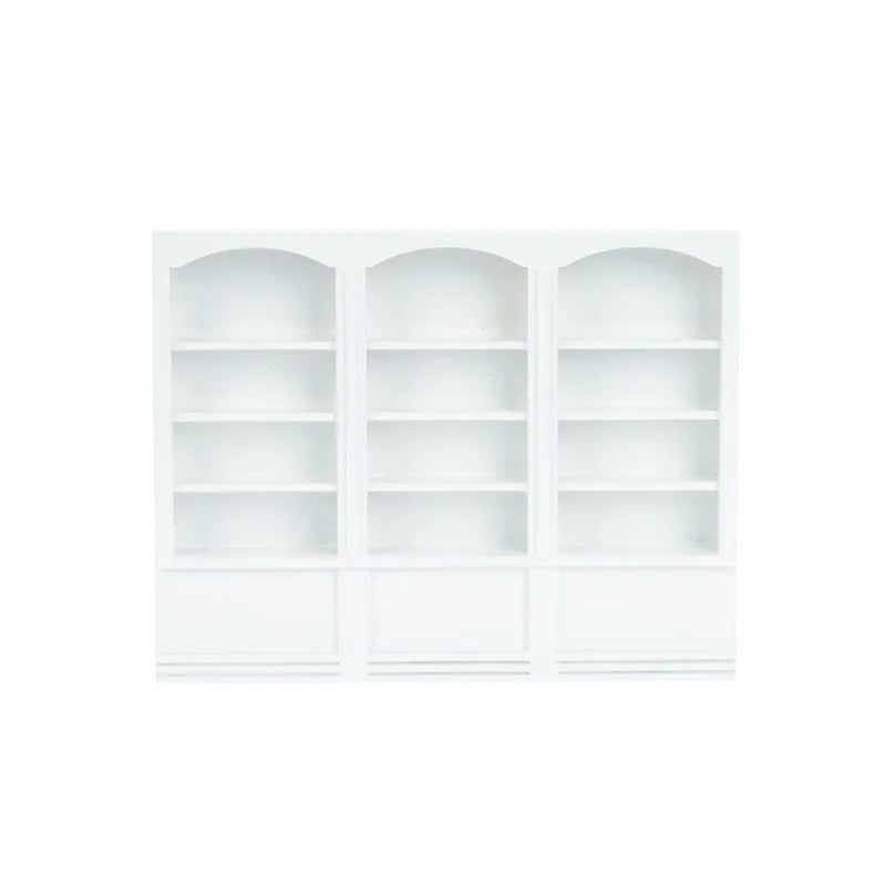 1:12 Scale Triple Bookshelf White