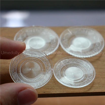 1:6 Miniature Dollhouse Glassware Set – Decanters & Cups 4 dish A