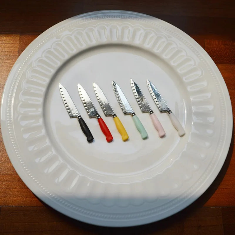 1:6 Miniature Kitchen Knife Set for Dollhouse Decor