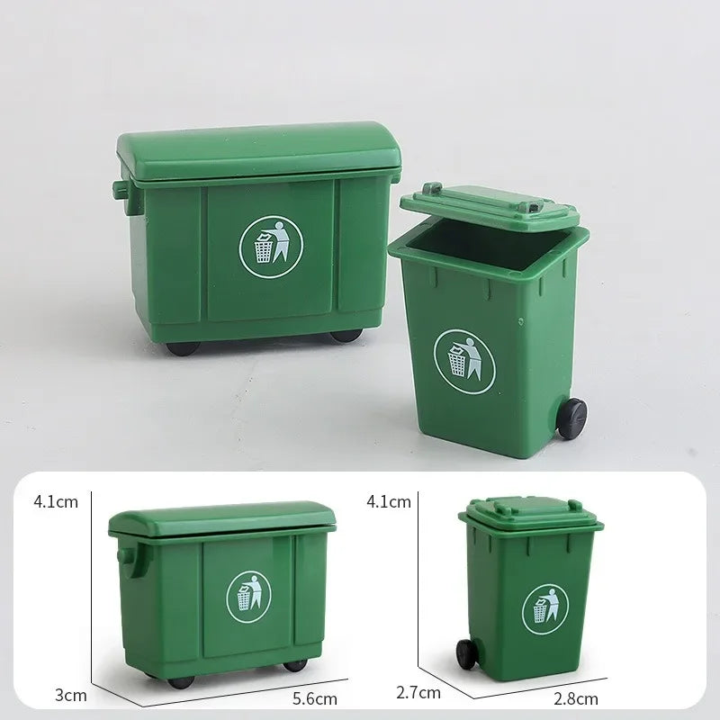 1:6 Scale Garbage Bin with Wheels & Lid | Book Nook Kit AU – Book Nook ...